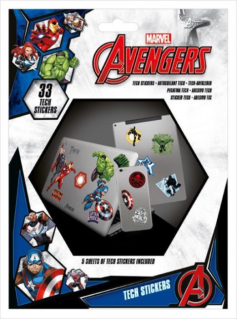 neuveden: Sada samolepek Marvel - Avengers Heroes
