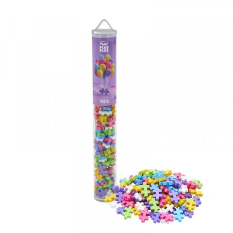 neuveden: Plus-Plus Stavebnice tuba - Pastel Mix 100 dílků