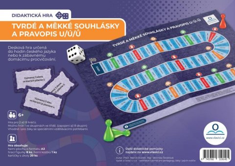 Staněk Martin: Tvrdé a měkké souhlásky a pravopis u/ú/ů: Desková didaktická hra
