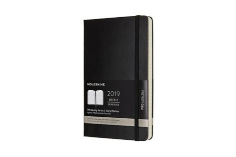 neuveden: Moleskine: Vertikální diář 2019 tvrdý L