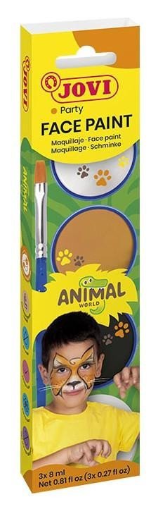 neuveden: JOVI Obličejové barvy 3x 8ml - Animal