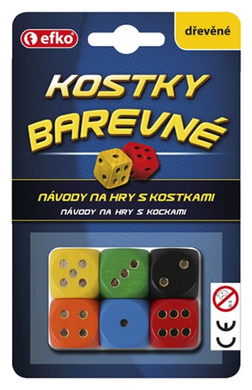 neuveden: Kostky BAREVNÉ - hrací kostky dřevěné neuveden: Kostky BAREVNÉ - hrací kostky dřevěné