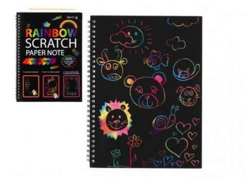 neuveden: Vyškrabovací notes duhový/10 listů