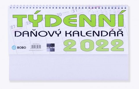neuveden: Kalendář 2022 Daňový - stolní, týdenní