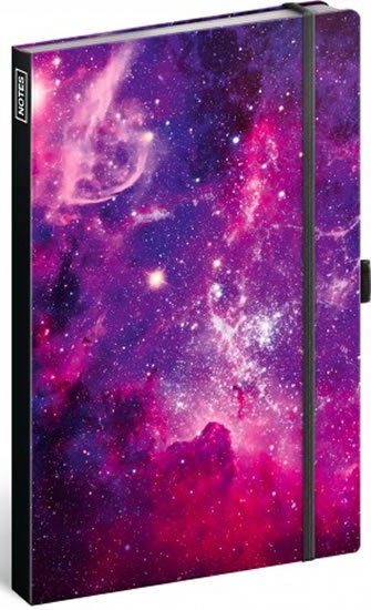 neuveden: Notes Galaxie, linkovaný, 13 × 21 cm