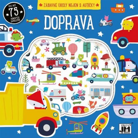 neuveden: Doprava - Knížka s pěnovými samolepkami