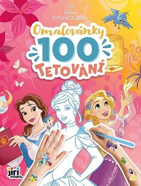 -: Disney Princezny - Omalovánky a 100 tetování