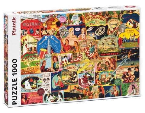 neuveden: Puzzle Vintage Šitíčka 1000 dílků
