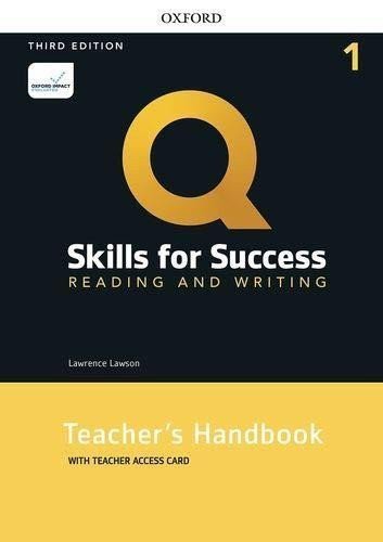 Lawson Lawrence: Q Skills for Success 1 Reading & Writing Teacher´s Handbook with Teacher´s 