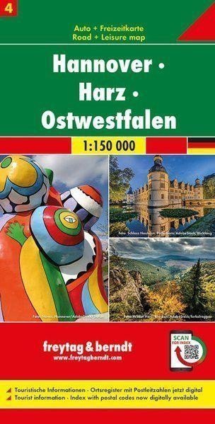 neuveden: Hanover-Harz-East Westphalia 1:150 000 / automapa