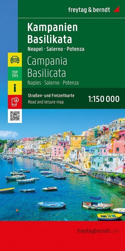 -: Kampánie - Basilicata 1:150 000 / automapa + rekreační mapa