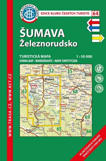 neuveden: Šumava, Železnorudsko /KČT 64 1:50T Turistická mapa neuveden: Šumava, Železnorudsko /KČT 64 1:50T Turistická mapa