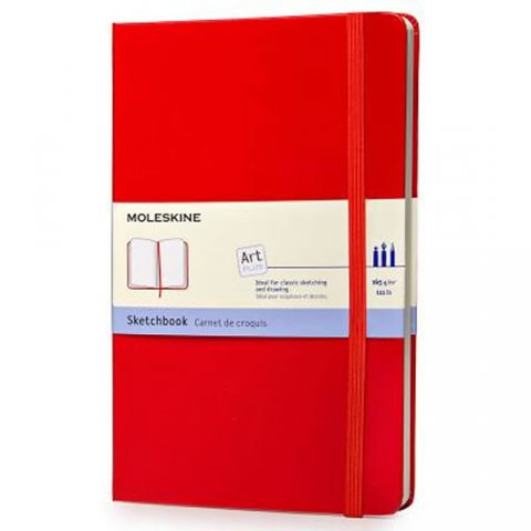neuveden: Moleskine: Skicář tvrdý červený L neuveden: Moleskine: Skicář tvrdý červený L