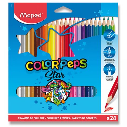 neuveden: Maped - Pastelky trojhranné Color´ Peps 24 ks