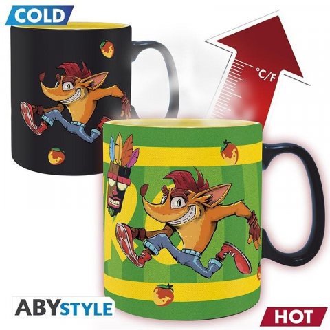 neuveden: Crash Bandicoot Keramický hrnek měnící 460 ml - Nitro