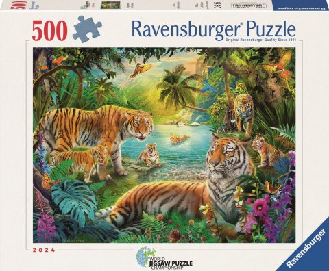 neuveden: Puzzle Oáza tygrů 500 dílků