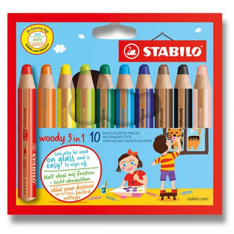 neuveden: Pastelka STABILO Woody 3v1 sada 10 ks v pouzdru neuveden: Pastelka STABILO Woody 3v1 sada 10 ks v pouzdru
