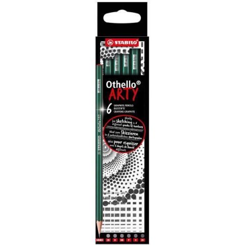 neuveden: STABILO ARTY Othello 6 ks (2B, B, HB, F, H, 2H)