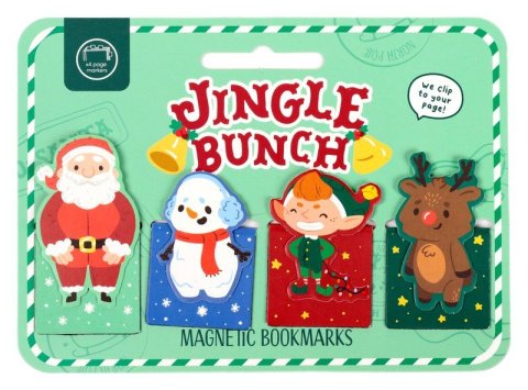 : Záložka do knihy - magnetická sada Vánoční Jingle Bunch (mix motivů)