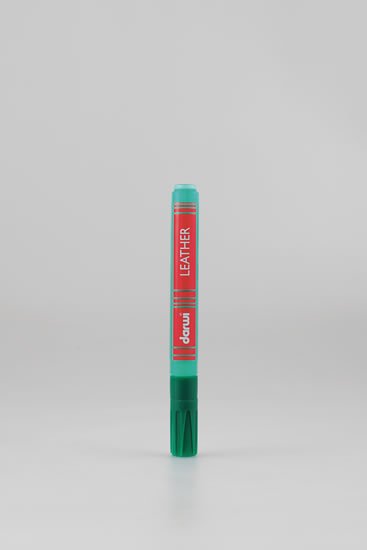 neuveden: DARWI LEATHER fixy na kůži a koženku - Tmavě zelená 6 ml
