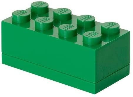 neuveden: Úložný box LEGO Mini 8 - tmavě zelený