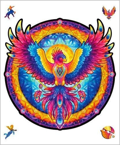 : Dřevěné puzzle - Vesmírný Fénix