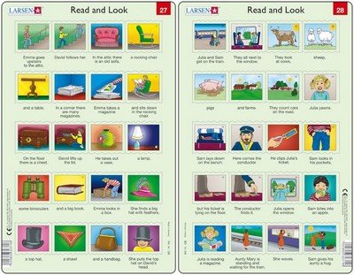 neuveden: Učební puzzle MIDI - Angličtina-delší věty RA14/20 dílků (2 druhy)