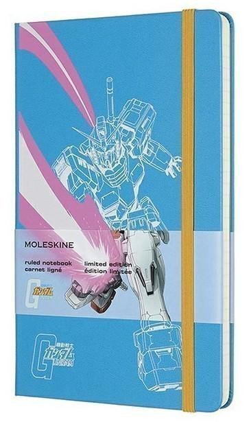 neuveden: Moleskine: Gundam zápisník linkovaný L modrý