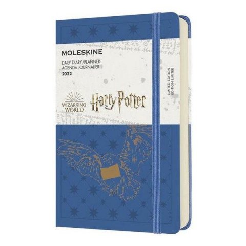 neuveden: Moleskine Diář 2022 Harry Potter modrý S, denní
