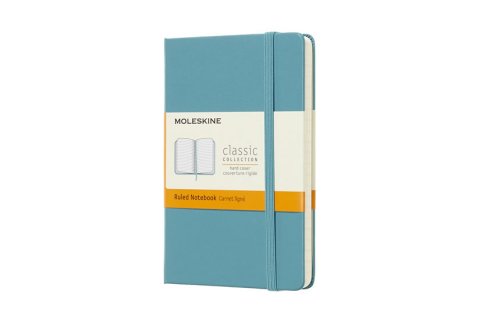 neuveden: Moleskine Zápisník modrozelený S, linkovaný, tvrdý neuveden: Moleskine Zápisník modrozelený S, linkovaný, tvrdý