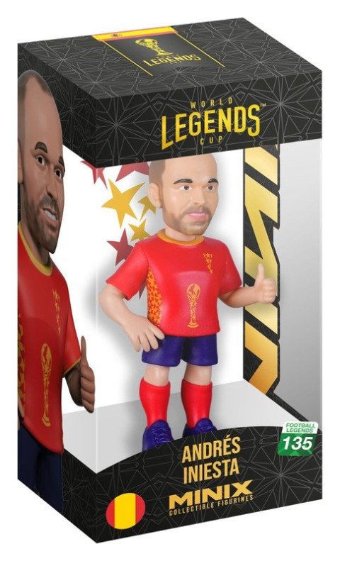 : MINIX Football Legends: World Cup Legends Spain - Andrés Iniesta #135