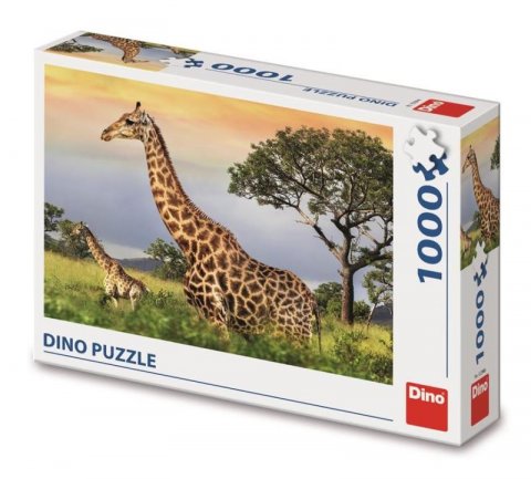 neuveden: Puzzle Žirafí Rodina 1000 dílků