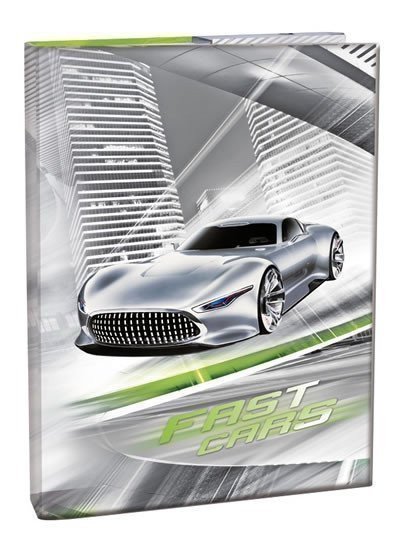 neuveden: Box na sešity A4 - Fast Cars/s klopou