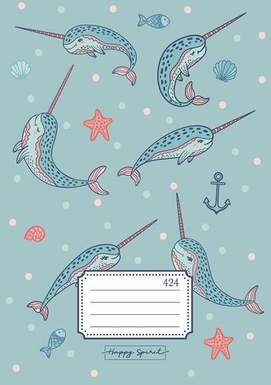 neuveden: Školní sešit 424 Narvalové - Sešity