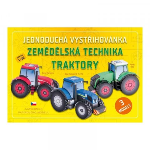 neuveden: Zemědělská technika TRAKTORY - Jednoduchá vystřihovánka neuveden: Zemědělská technika TRAKTORY - Jednoduchá vystřihovánka