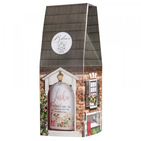 neuveden: Domeček - Láska (sprchový gel 3v1 500 ml s vůní šípku a růže) neuveden: Domeček - Láska (sprchový gel 3v1 500 ml s vůní šípku a růže)
