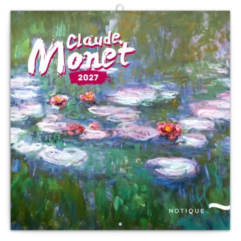 -: Kalendář 2027 poznámkový: Claude Monet 2027, 30 x 30 cm