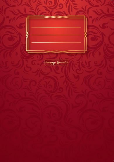 neuveden: Sešit Premium červené ornamenty A5 - Sešity