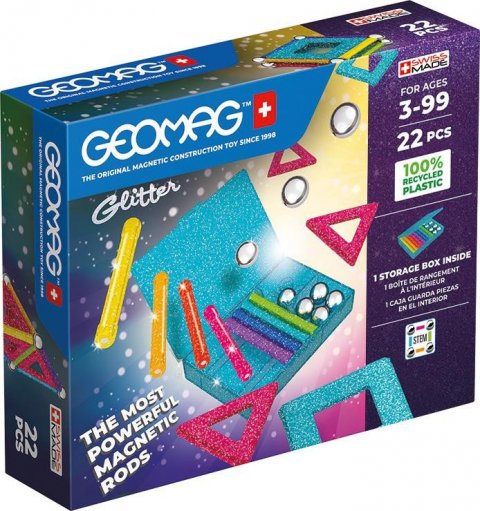 neuveden: Geomag Glitter Recycled 22 dílků