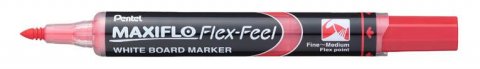 neuveden: Popisovač na bílé tabule Pentel Maxiflo Flex-Feel - červený