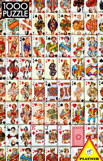 neuveden: Puzzle Hrací karty 1000 dílků