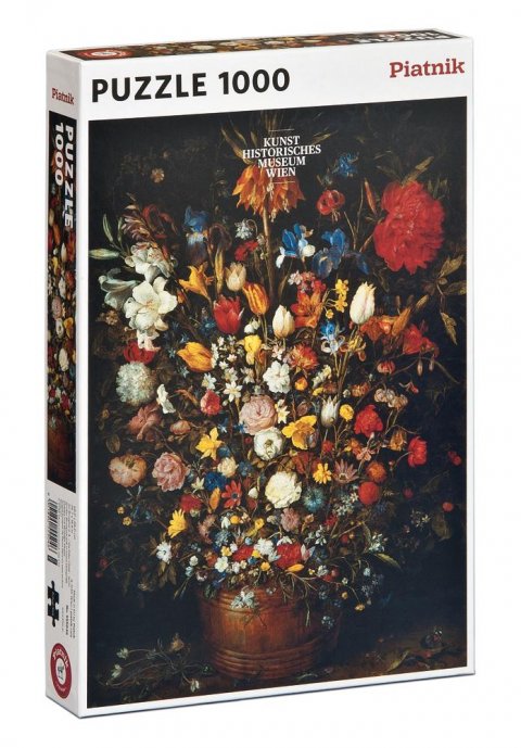 neuveden: Piatnik Puzzle Brueghel - Květiny v dřevěné váze 1000 dílků