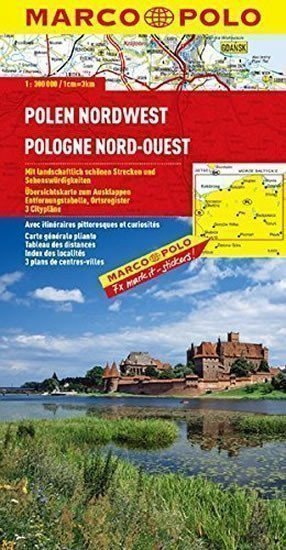 neuveden: Polsko Nordwest / mapa 1:300T MD