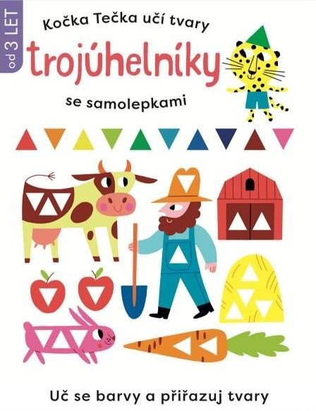 neuveden: Kočka Tečka učí tvary Trojuhelníky se samolepkami