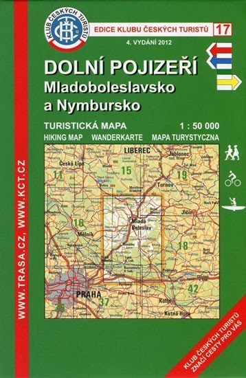 neuveden: Dolní Pojizeří, Mladoboleslavsko/KČT 17 1:50T Turistická mapa neuveden: Dolní Pojizeří, Mladoboleslavsko/KČT 17 1:50T Turistická mapa