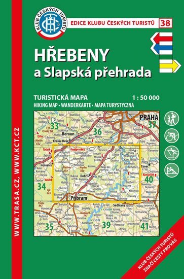 neuveden: KČT 38 Hřebeny a Slapská přehrada 1:50 000/turistická mapa neuveden: KČT 38 Hřebeny a Slapská přehrada 1:50 000/turistická mapa