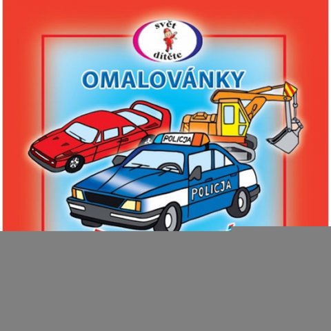 neuveden: Dopravní prostředky - Omalovánky se samolepkami A5