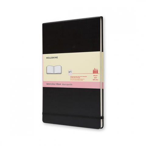 neuveden: Skicář Moleskine Watercolour Album - tvrdé desky - A4, černý