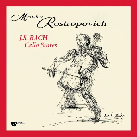 Bach Johann Sebastian: Cello Suits - Rostropovich - 4 LP