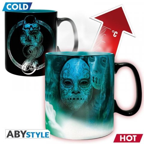neuveden: Harry Potter Keramický hrnek měnící 460 ml - Smrtijedi